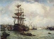 Seascape, boats, ships and warships. 78 unknow artist